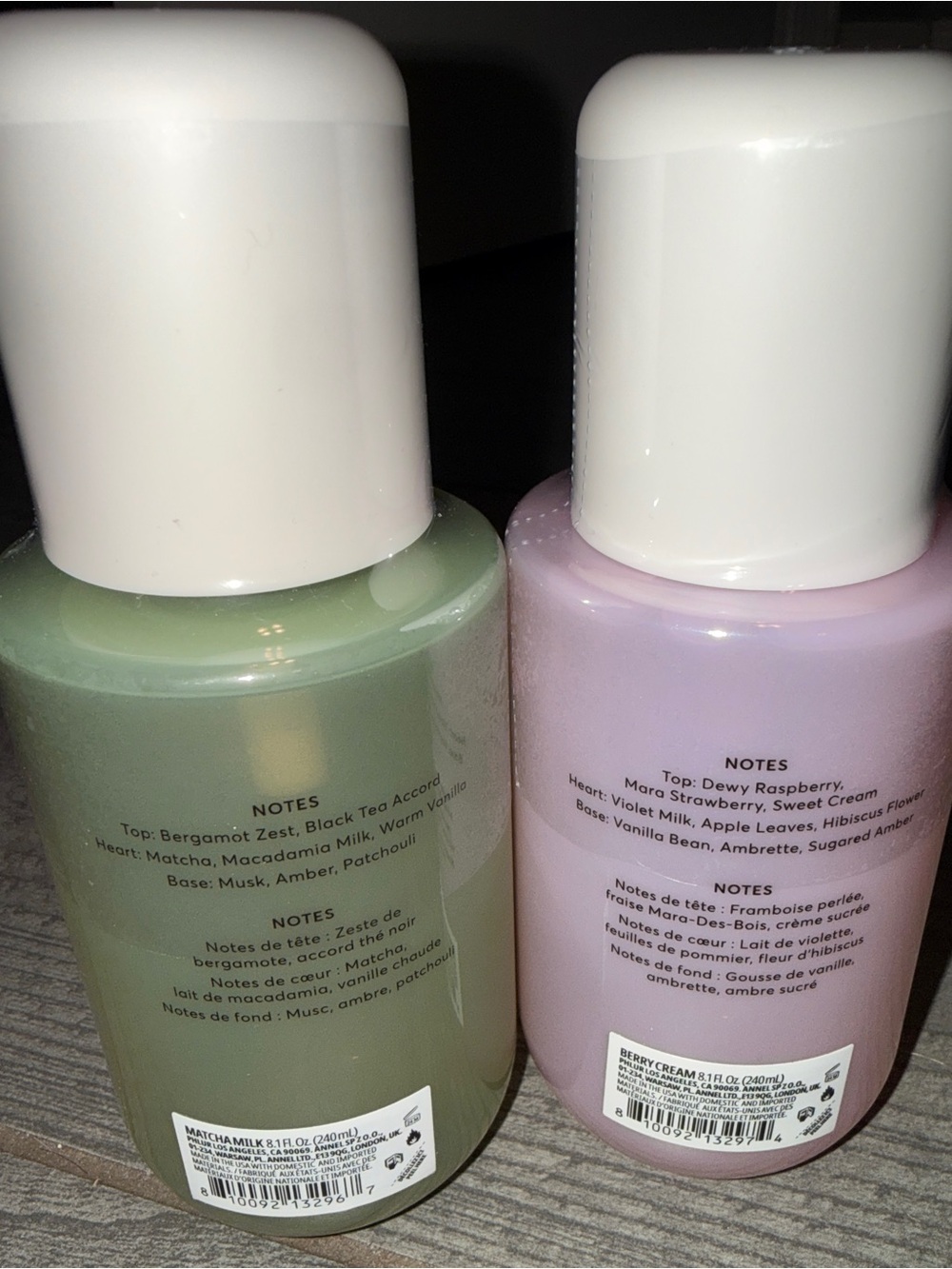 PHLUR Matcha Milk + Berry Cream Hair & Body Mist Duo 8.1 oz Each NEW - Picture 3 of 6